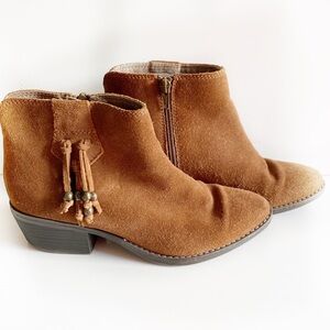 White Mountain Womens Brown Suede Booties Boots 6